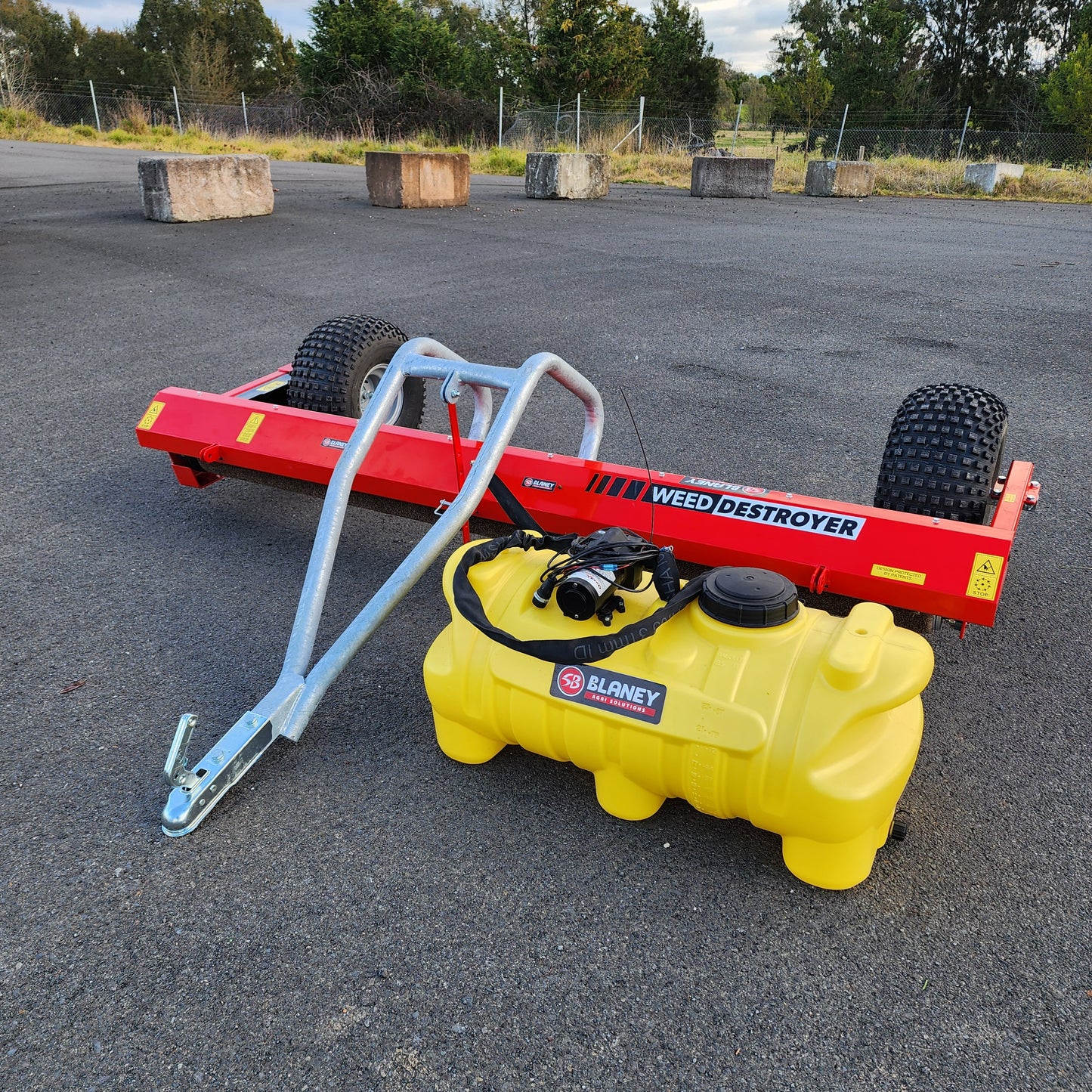 Armour Single Roller Weed Wiper, "Weed Destroyer" - 2.4m ATV