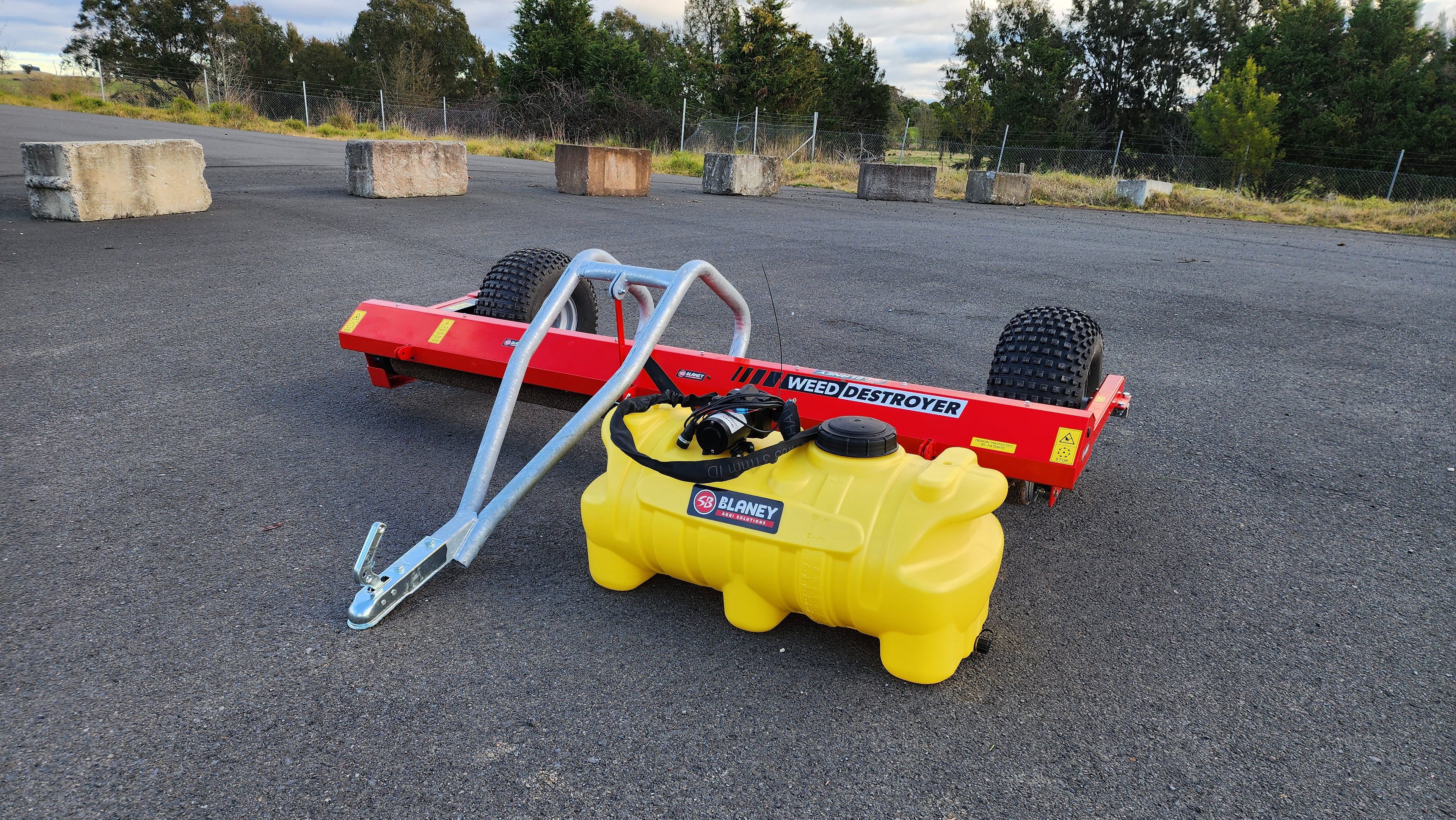 Armour Single Roller Weed Wiper, "Weed Destroyer" - 2.4m ATV