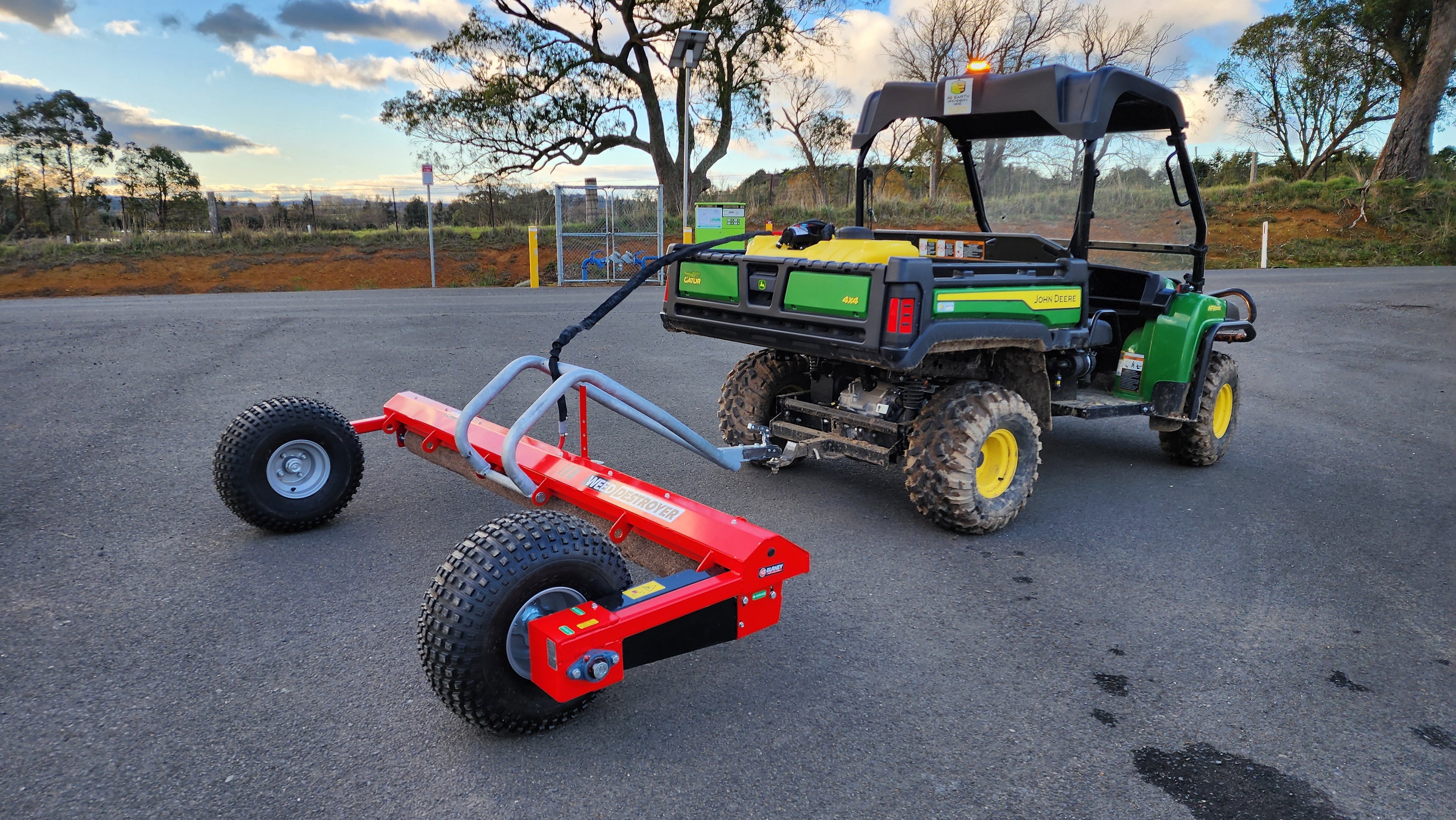 Armour Single Roller Weed Wiper, "Weed Destroyer" - 2.4m ATV