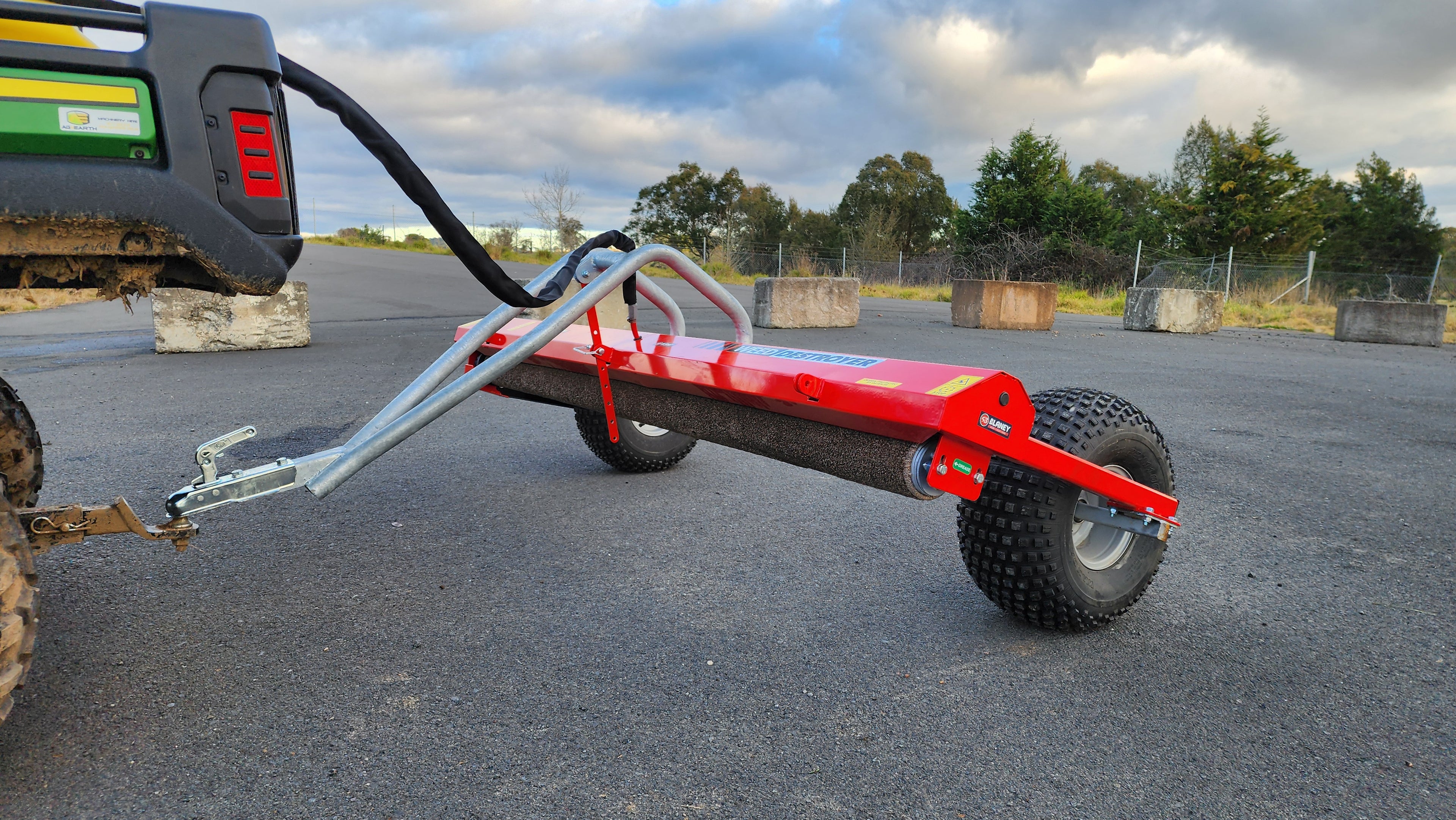 Armour Single Roller Weed Wiper, "Weed Destroyer" - 2.4m ATV