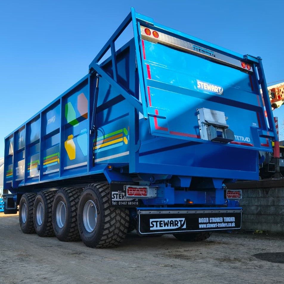 Stewart Tetrad Quad Axle 70m3 Silage Trailer