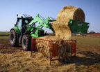 HUSTLER Bale Unroller Hay Handler for Feedlot - Mounted