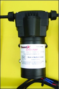 High capacity pump for weed sprayer